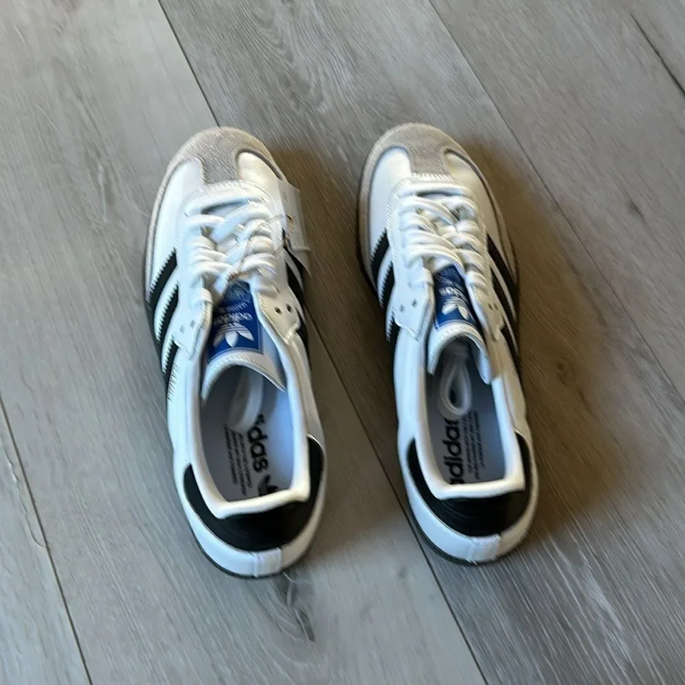 Adidas Samba OG Shoes Size 4.5 in‎ Cloud White/Core Black/gum NWT in packaging